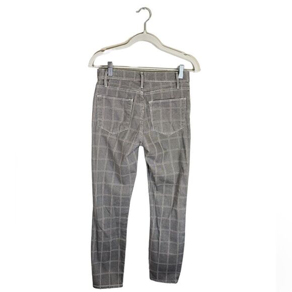 Frame Skinny Plaid Gray Jeans Ankle Size 26 - Picture 4 of 8